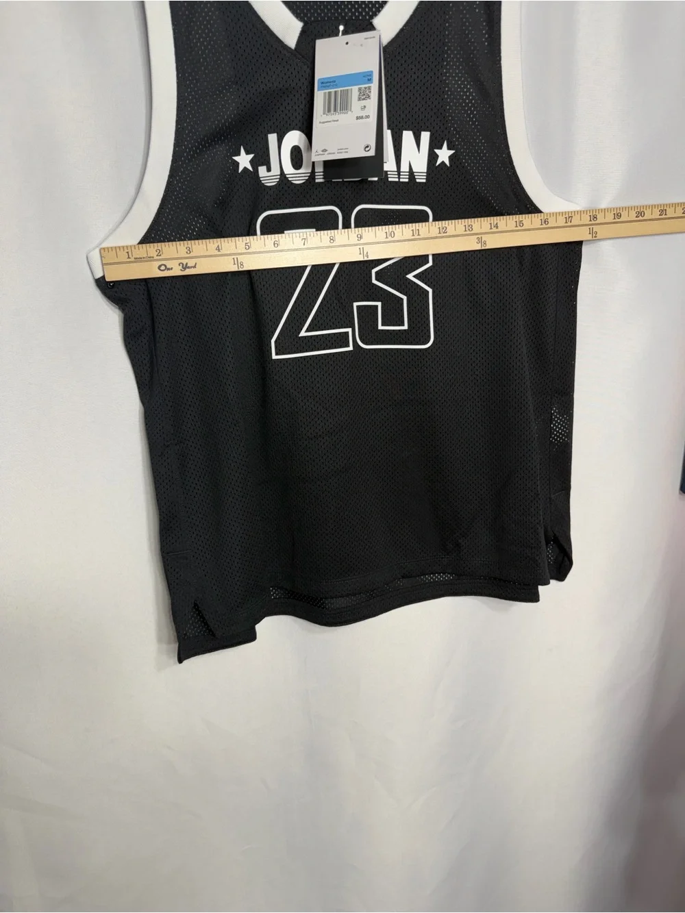 Jordan Black and White 23 Mesh women’s  Basketball Jersey size M